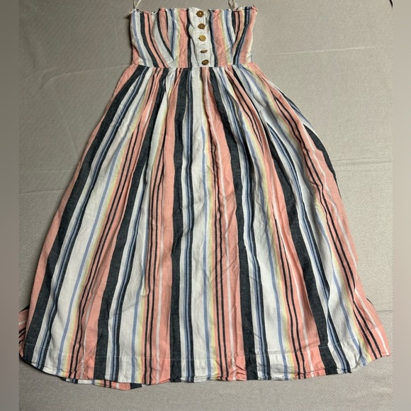 Free People Lilah Pleated Tube Dress in Multi Stripe. Size XS Free People - Picture 10 of 11
